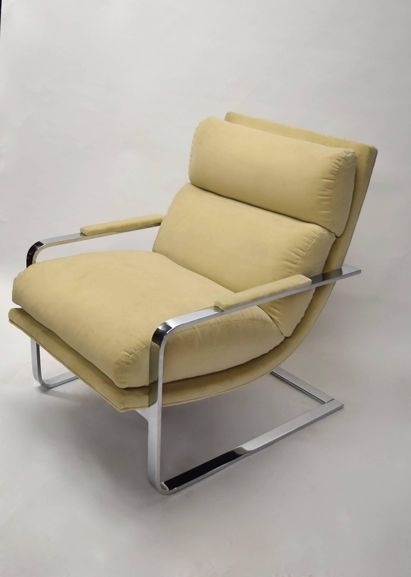 Mid-Century Modern Lounge Chair by Milo Baughman for Thayer Coggin, circa 1975 Made in USA