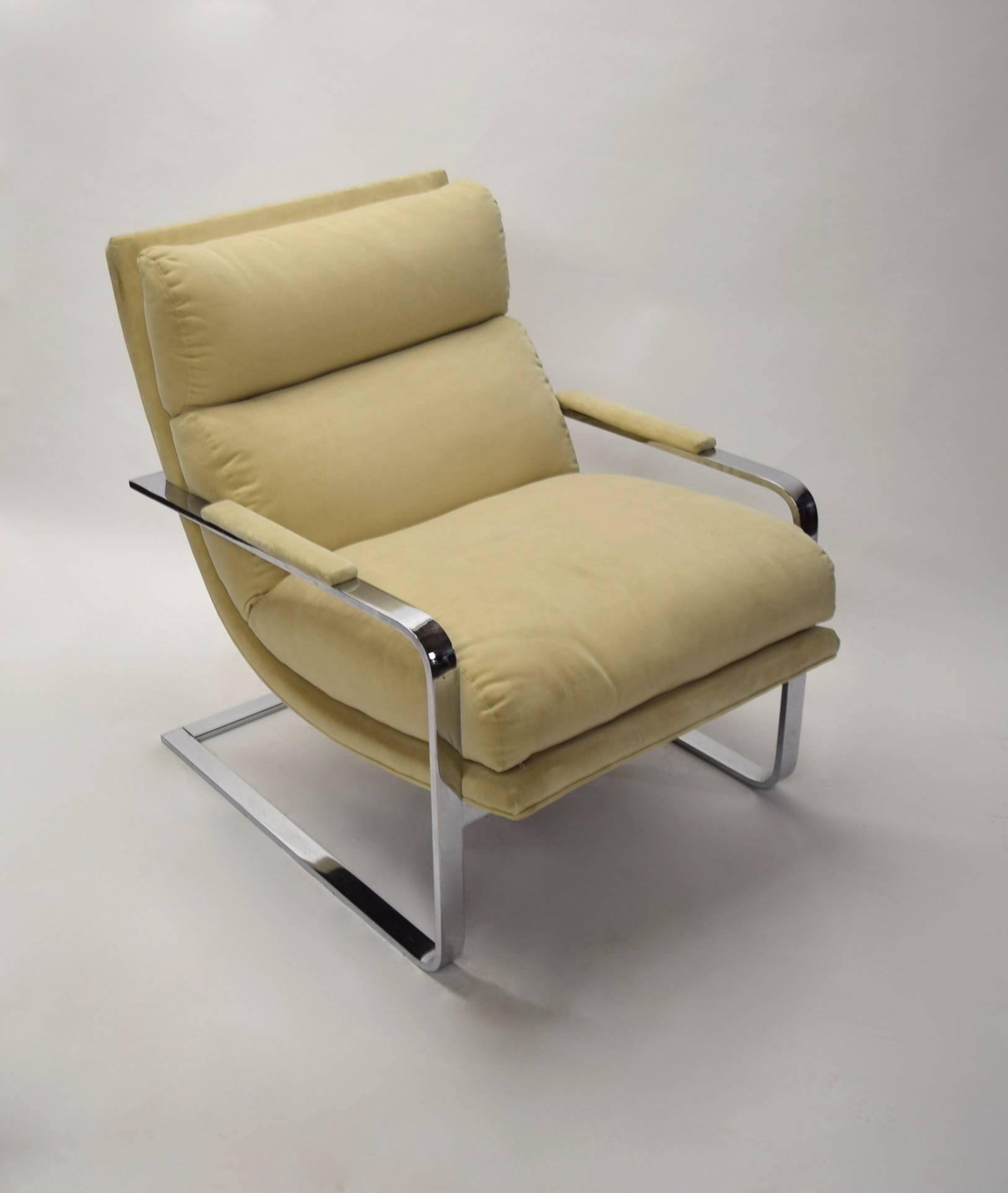 Lounge Chair by Milo Baughman for Thayer Coggin, circa 1975 Made in USA In Excellent Condition In Jersey City, NJ