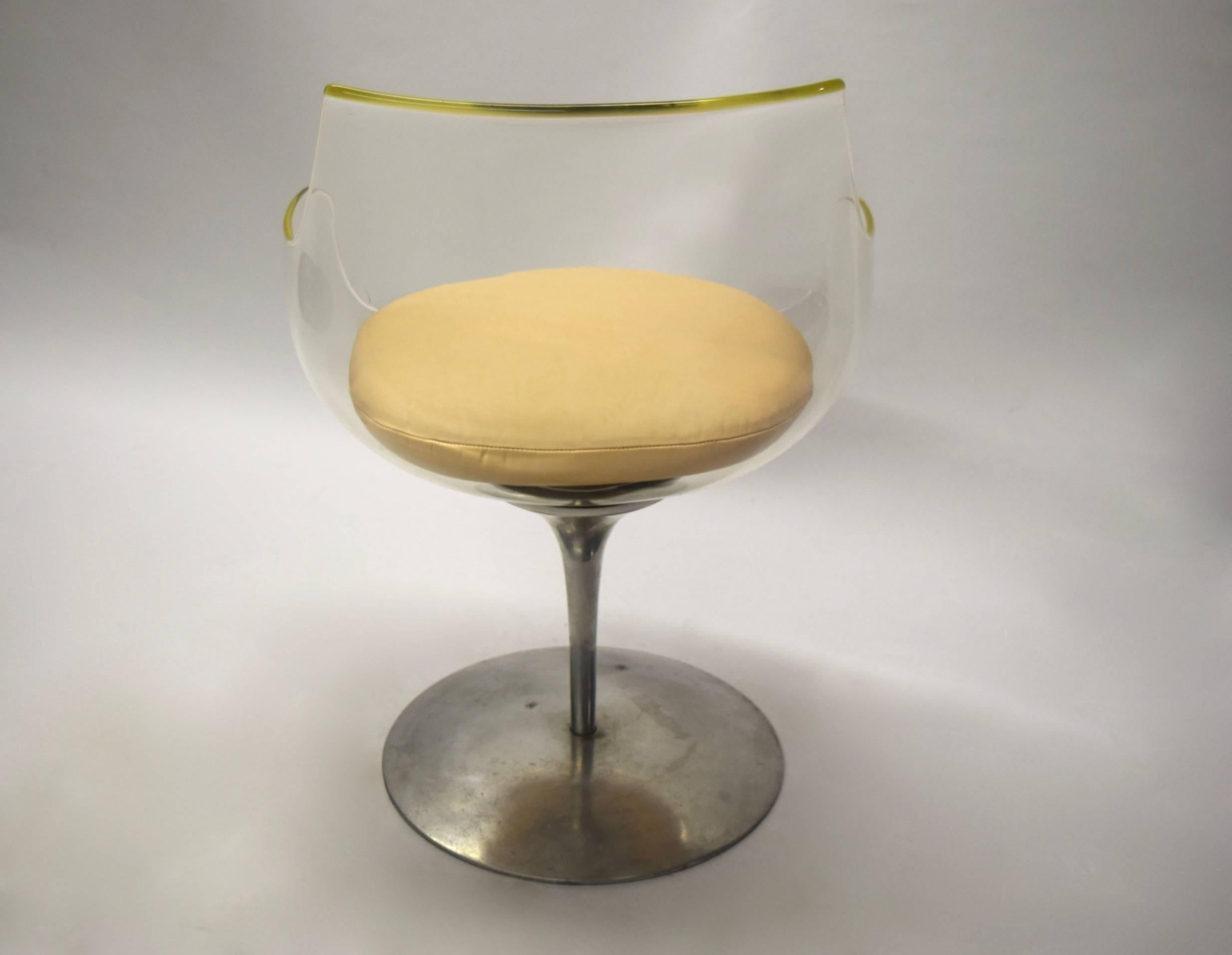 Mid-20th Century Pair of Champagne Chairs Designed in 1962 by Erwine & Estelle Laverne, USA