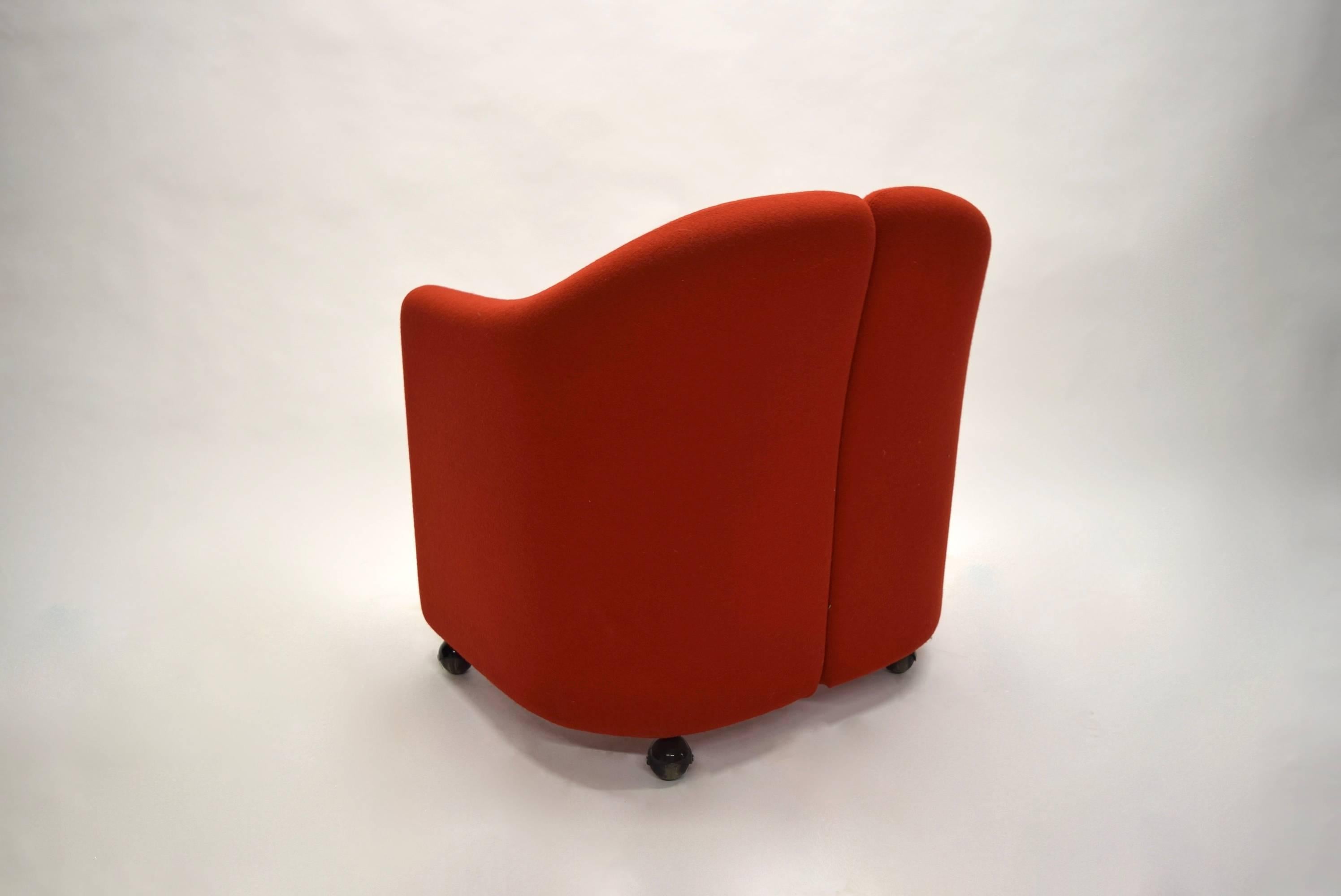 Pair of Chairs Designed by Eugenio Gerli for Tecno 