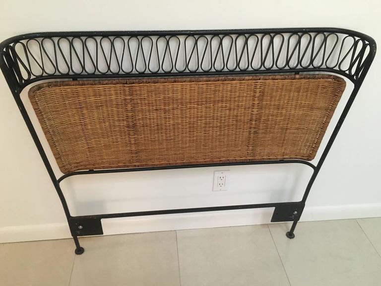 Rare Pair of Twin Headboards by John Salterini, circa 1950, Made in USA