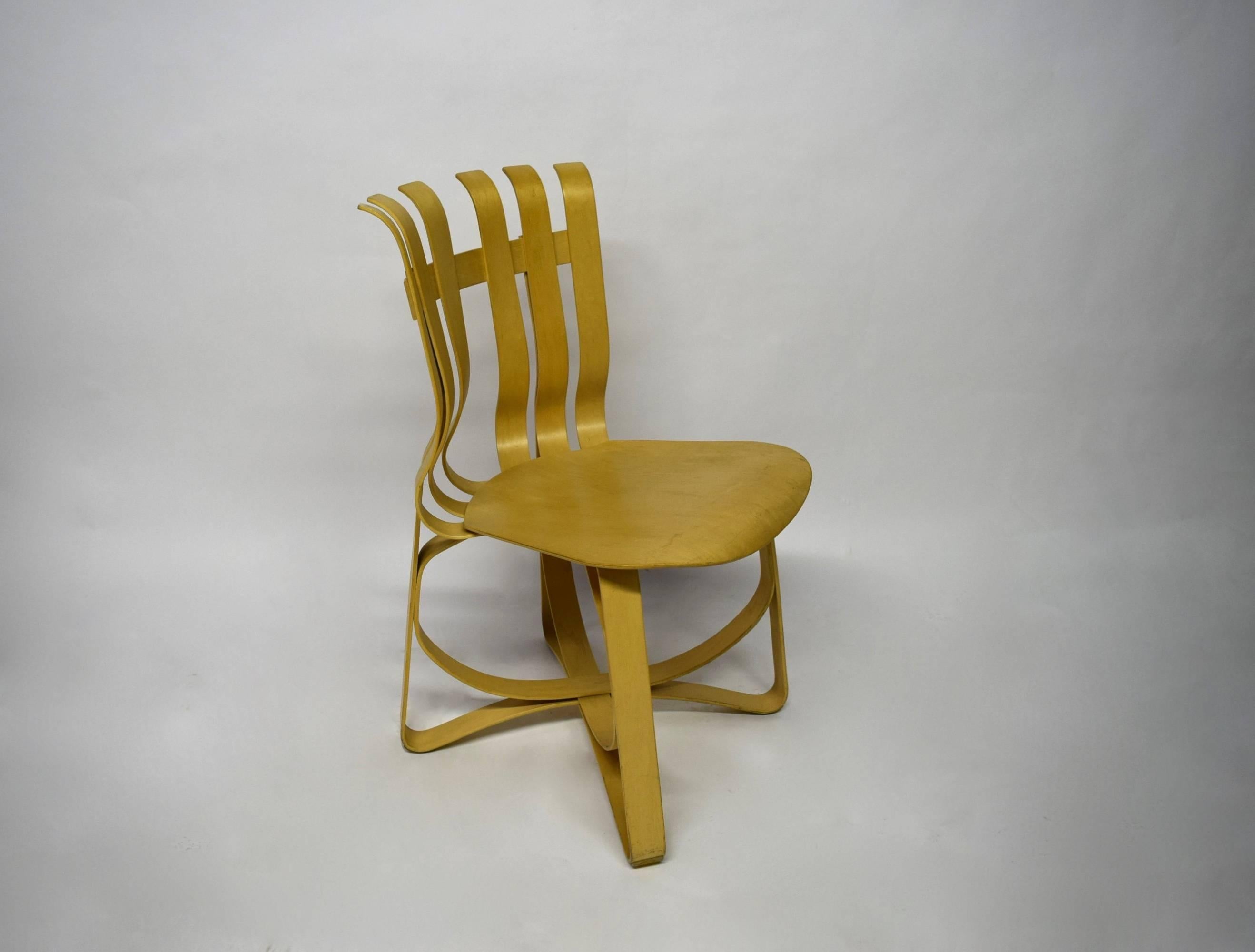 Dining Table and Four Chairs Designed by Frank Gehry for Knoll 1997, USA 3