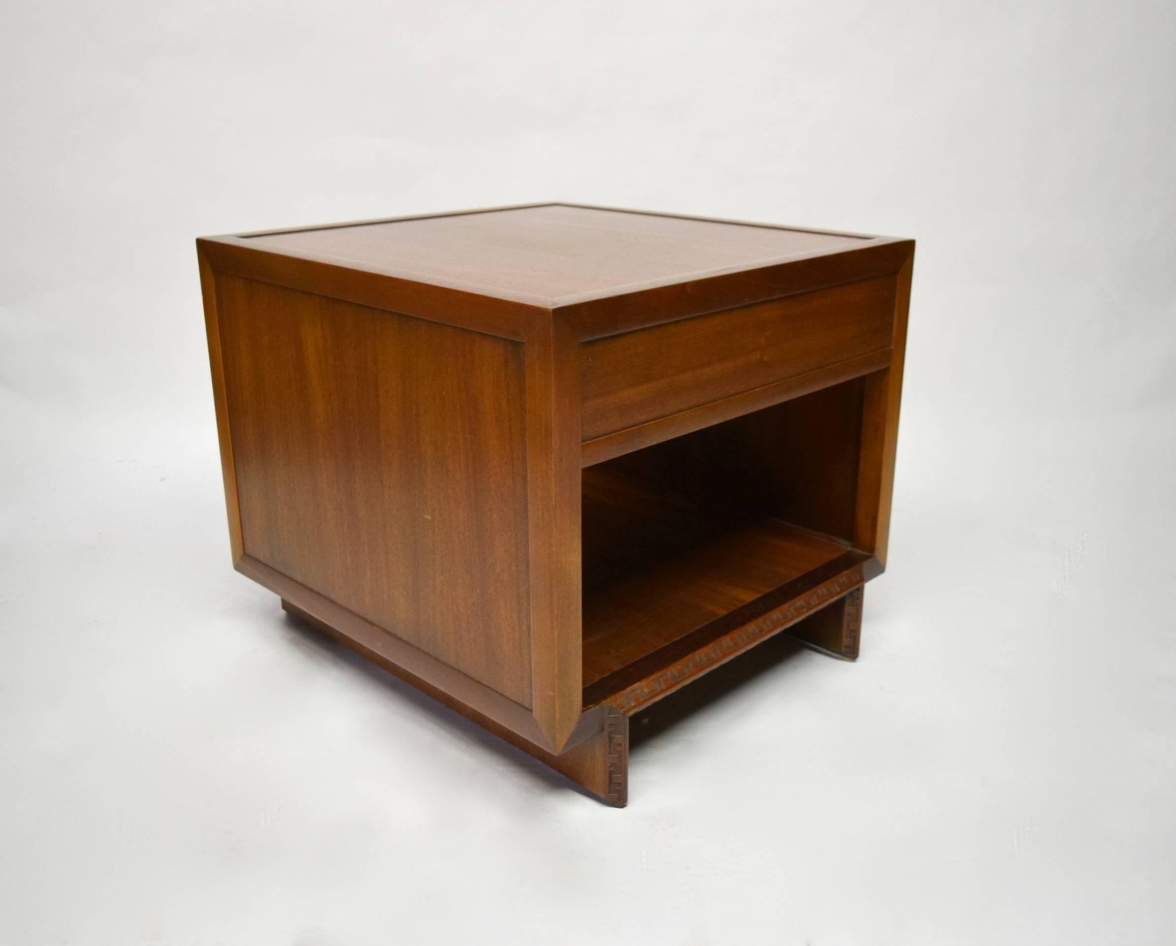 Pair of Side Tables by Frank Lloyd Wright for Heritage-Henredon, 1955-1956, USA 1