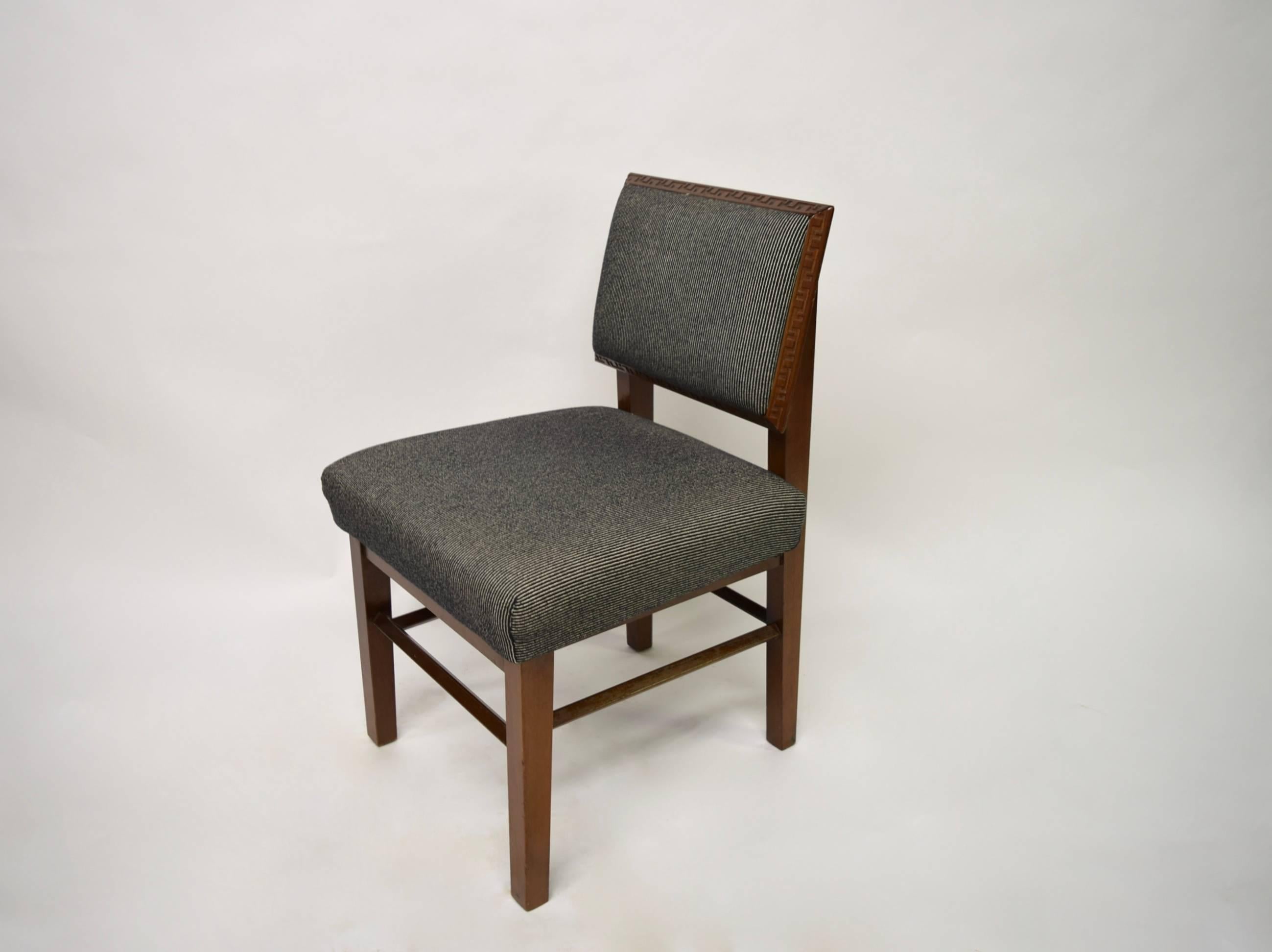 Set of Eight Taliesin Dining Chairs by Frank Lloyd Wright for Heritage-Henredon 3