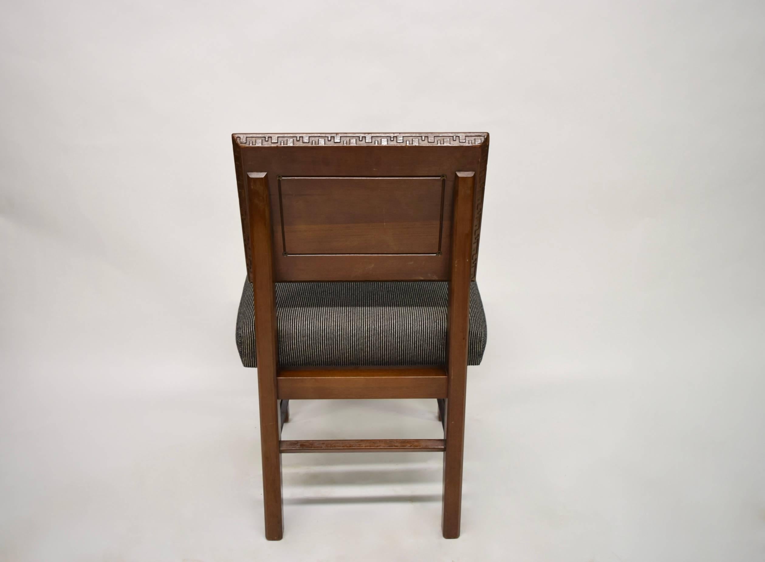 Set of Eight Taliesin Dining Chairs by Frank Lloyd Wright for Heritage-Henredon 6