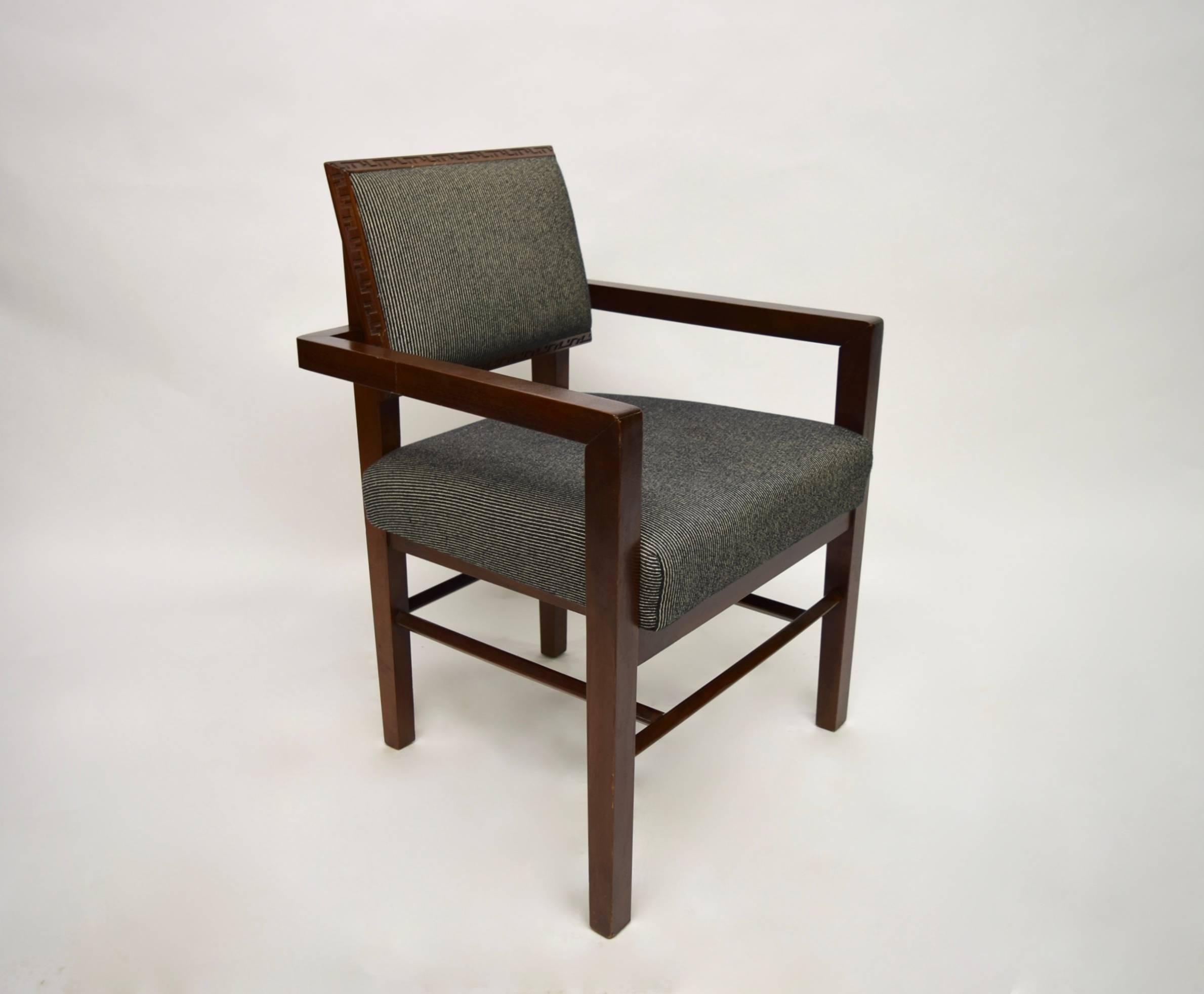 Set of Eight Taliesin Dining Chairs by Frank Lloyd Wright for Heritage-Henredon 1