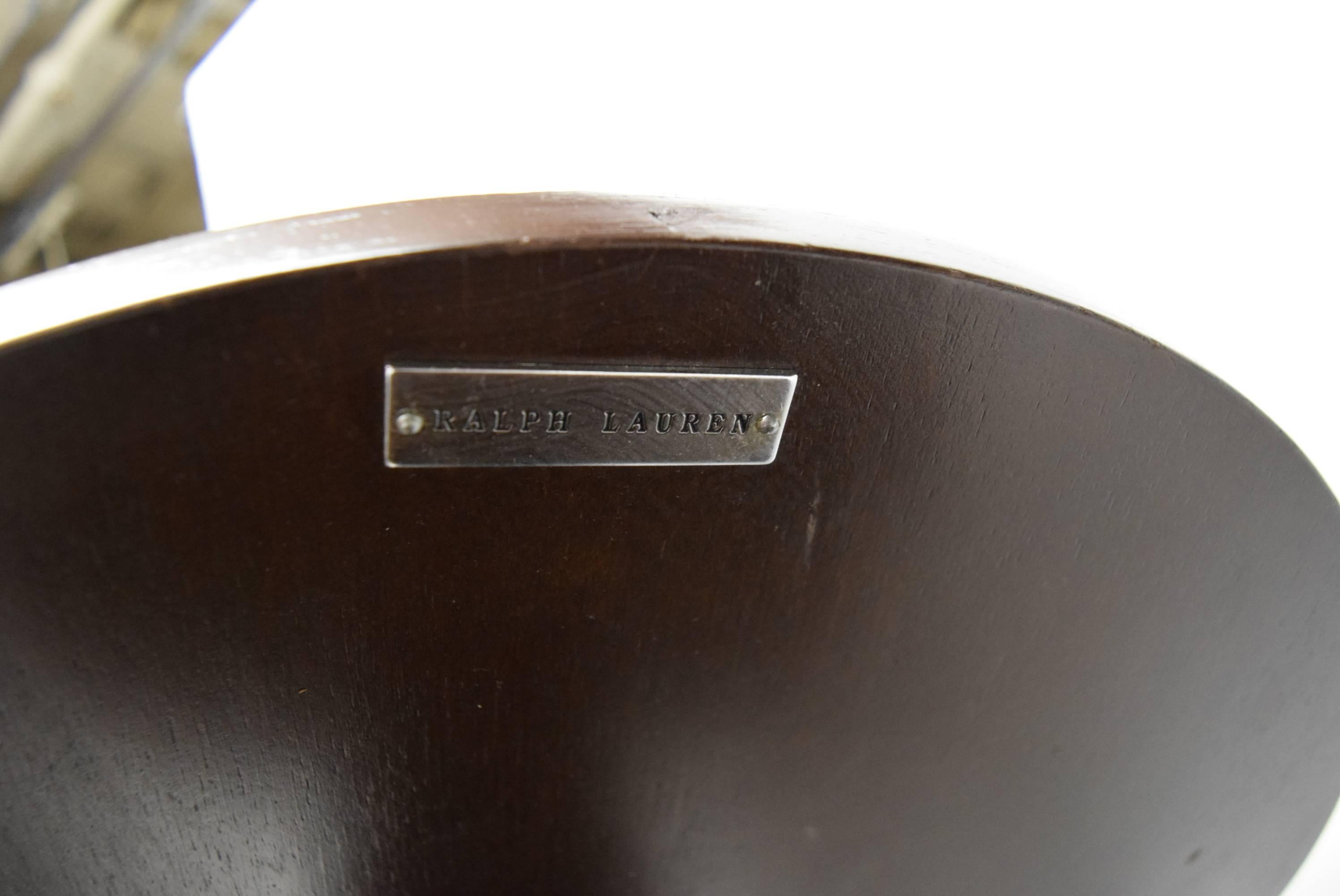 Pair of Solid Walnut Side Tables by Ralph Lauren, circa 1995 Made in USA 1
