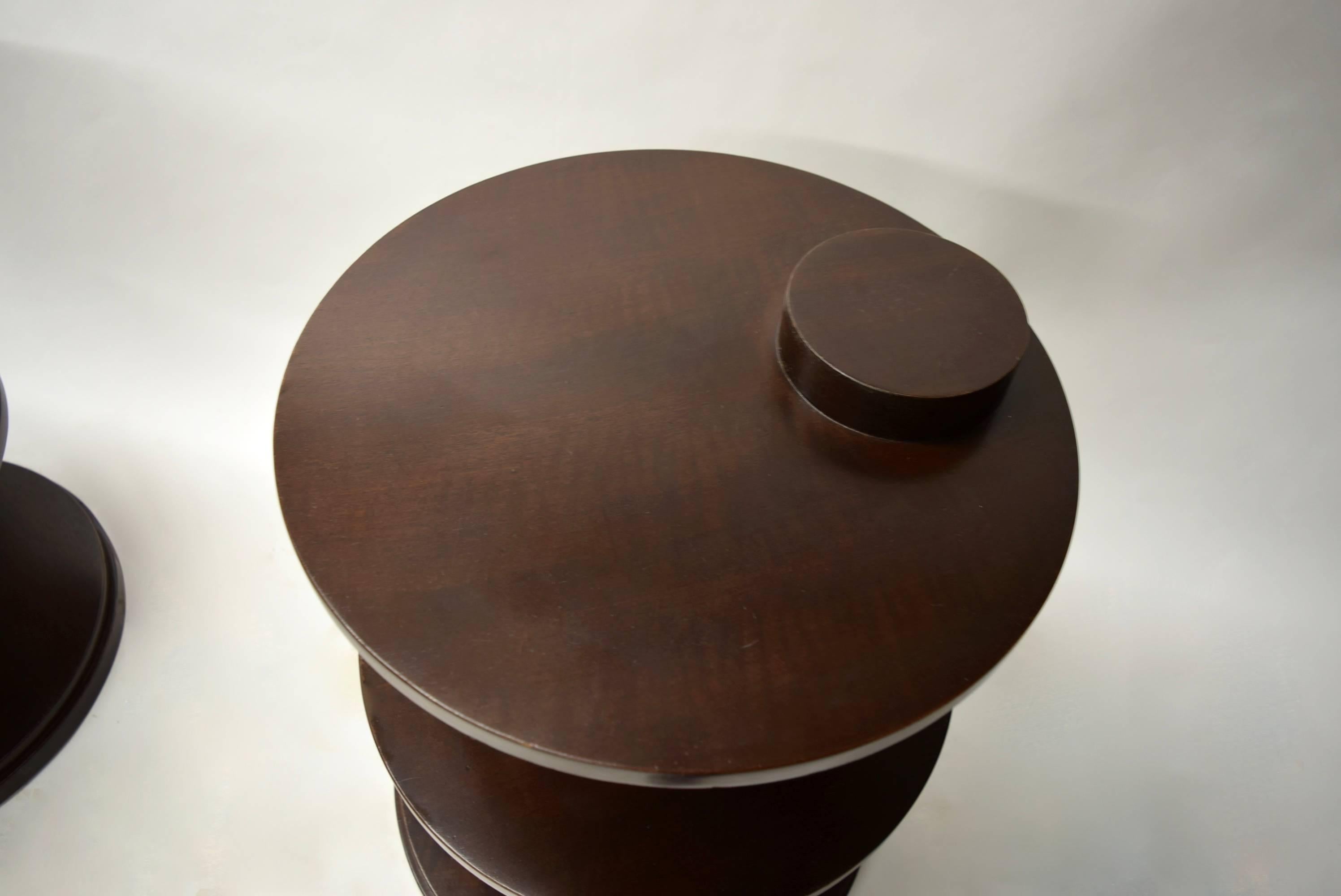 Pair of Solid Walnut Side Tables by Ralph Lauren, circa 1995 Made in USA 3