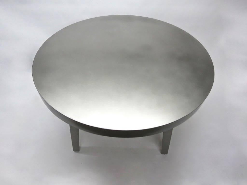 Stainless Steel Dining or Center Table, NYC, circa 2005 2