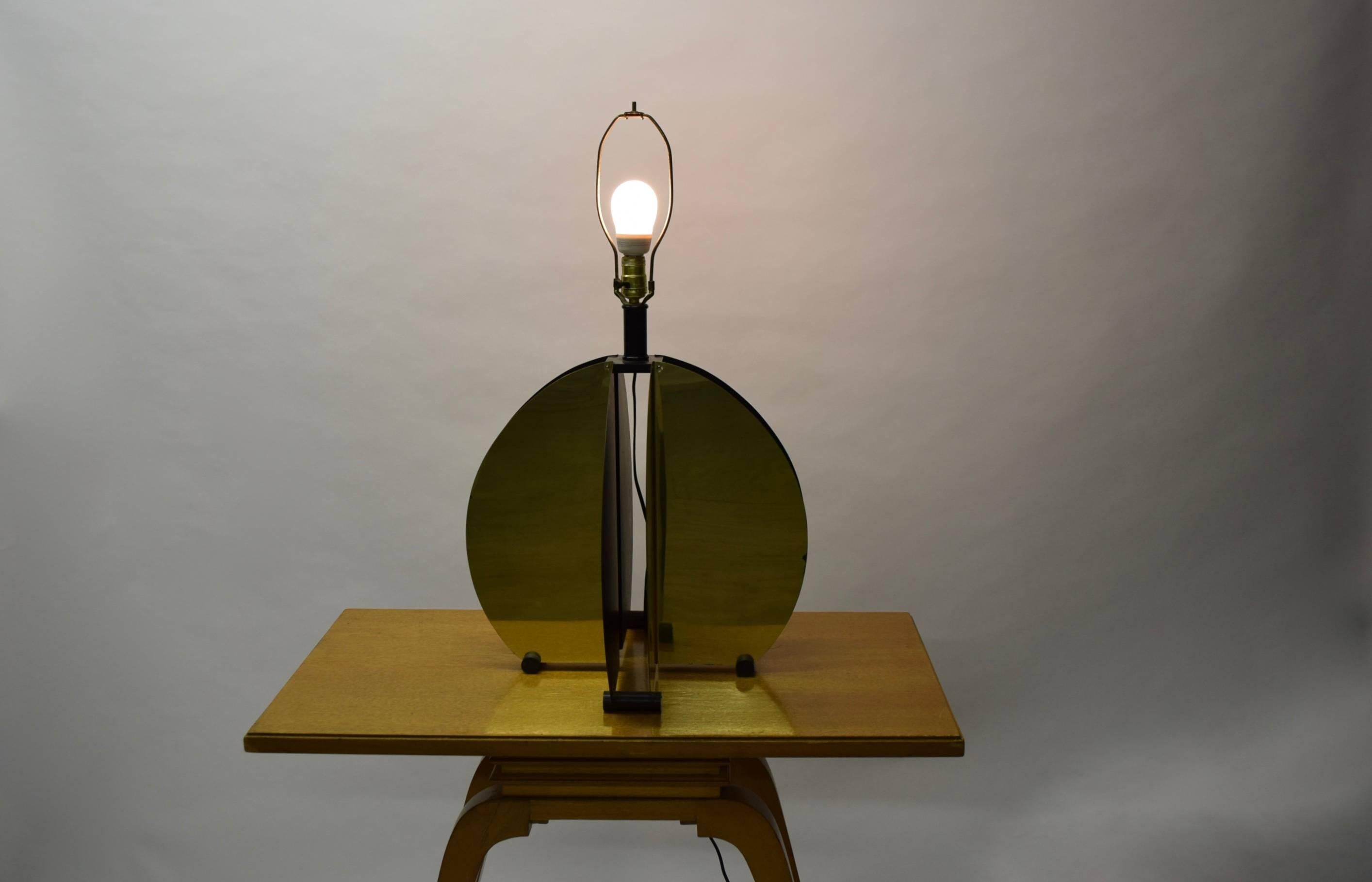 Pareja de lámparas de mesa de latón, EE.UU. Circa 1975 en venta 1
