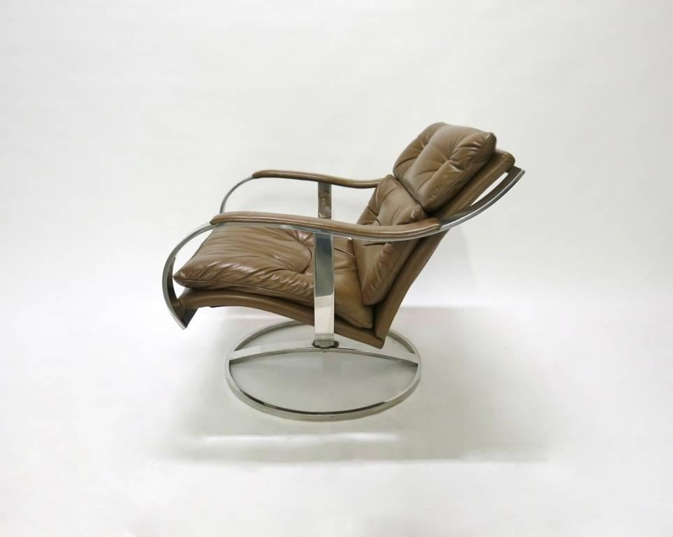 American Pair of Wide Lounge Chairs by Gardner Leaver for Steelcase, USA 1970s