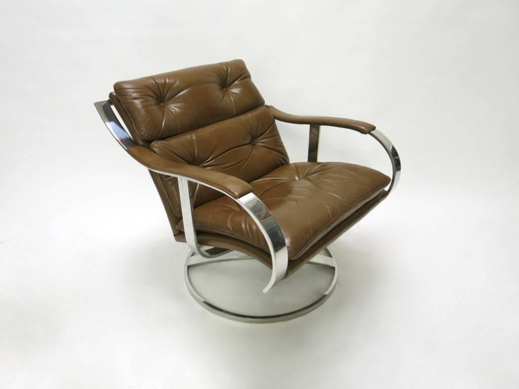 Late 20th Century Pair of Wide Lounge Chairs by Gardner Leaver for Steelcase, USA 1970s