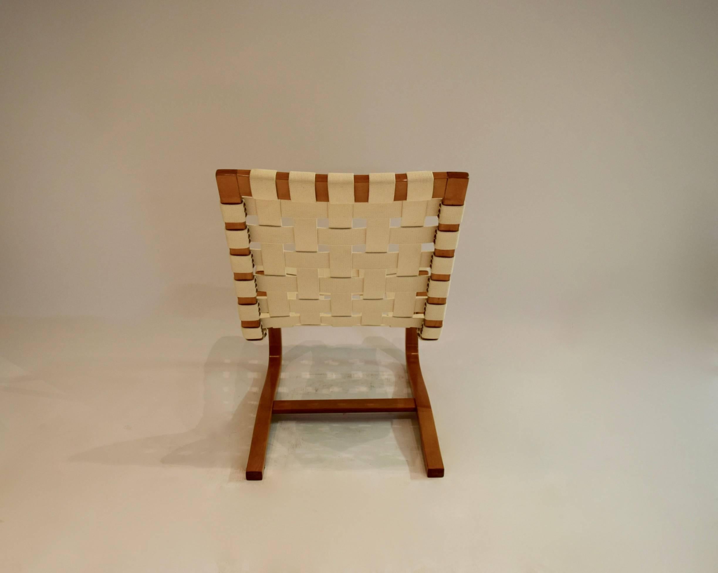 Pair of Bentwood Lounge Chairs, Denmark 3
