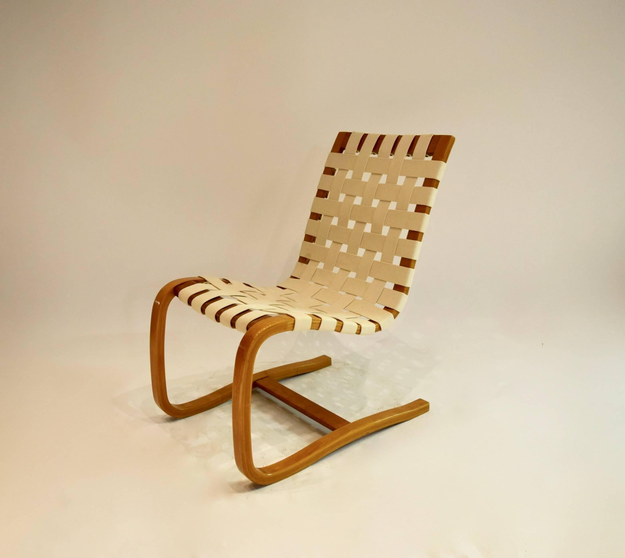 Wood Pair of Bentwood Lounge Chairs, Denmark