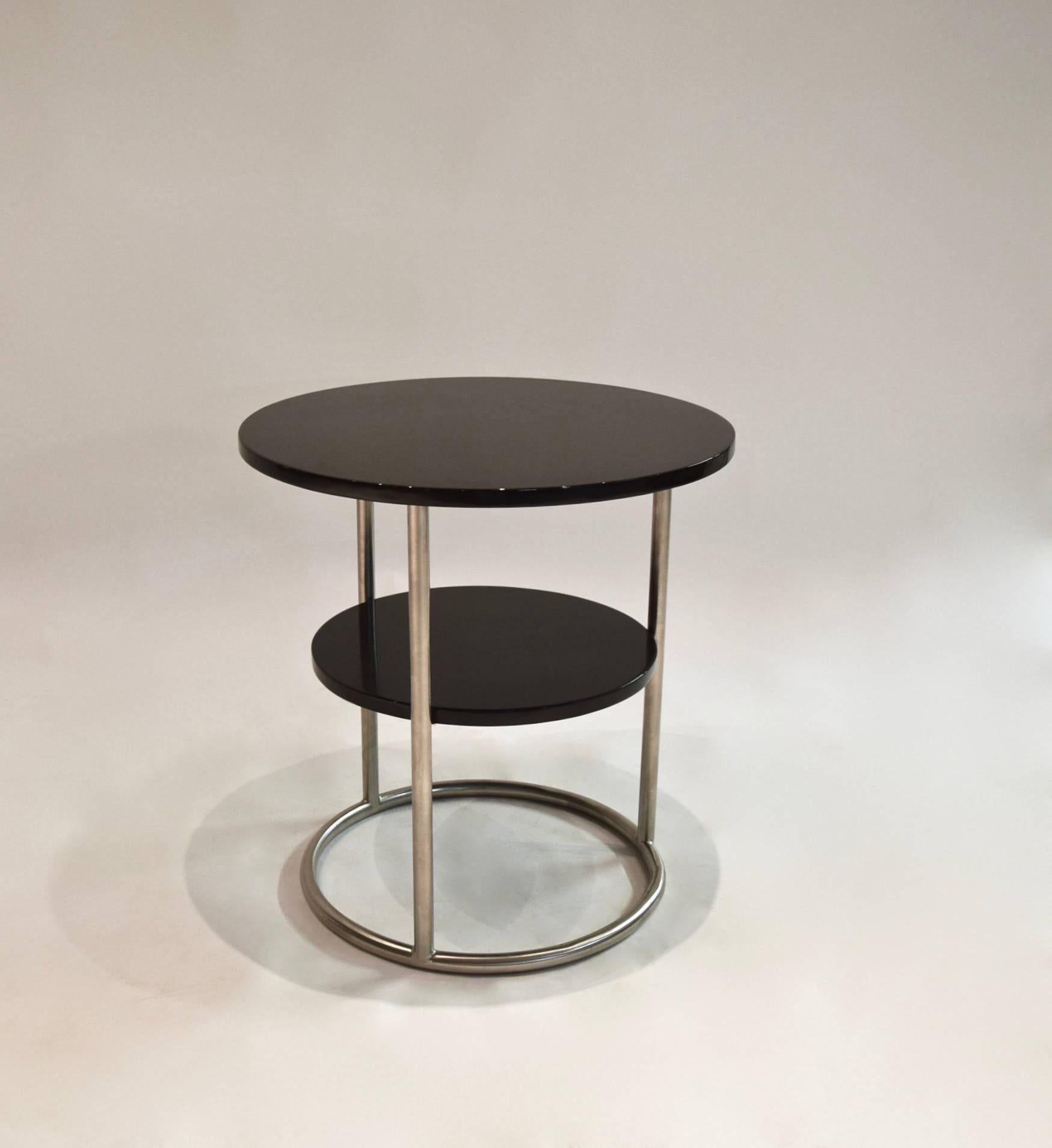 Late 20th Century Pair of Side Tables, Thonet 1930s Design, Made in USA, circa 1975