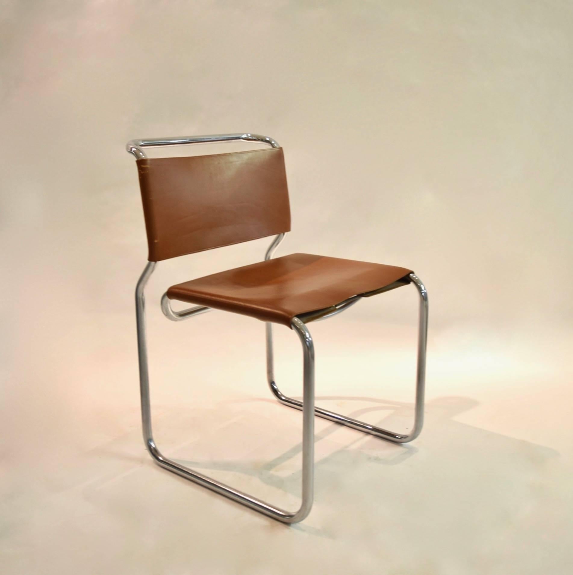 Four Chairs in Leather by Nicos Zographos Designed in 1966, USA 5