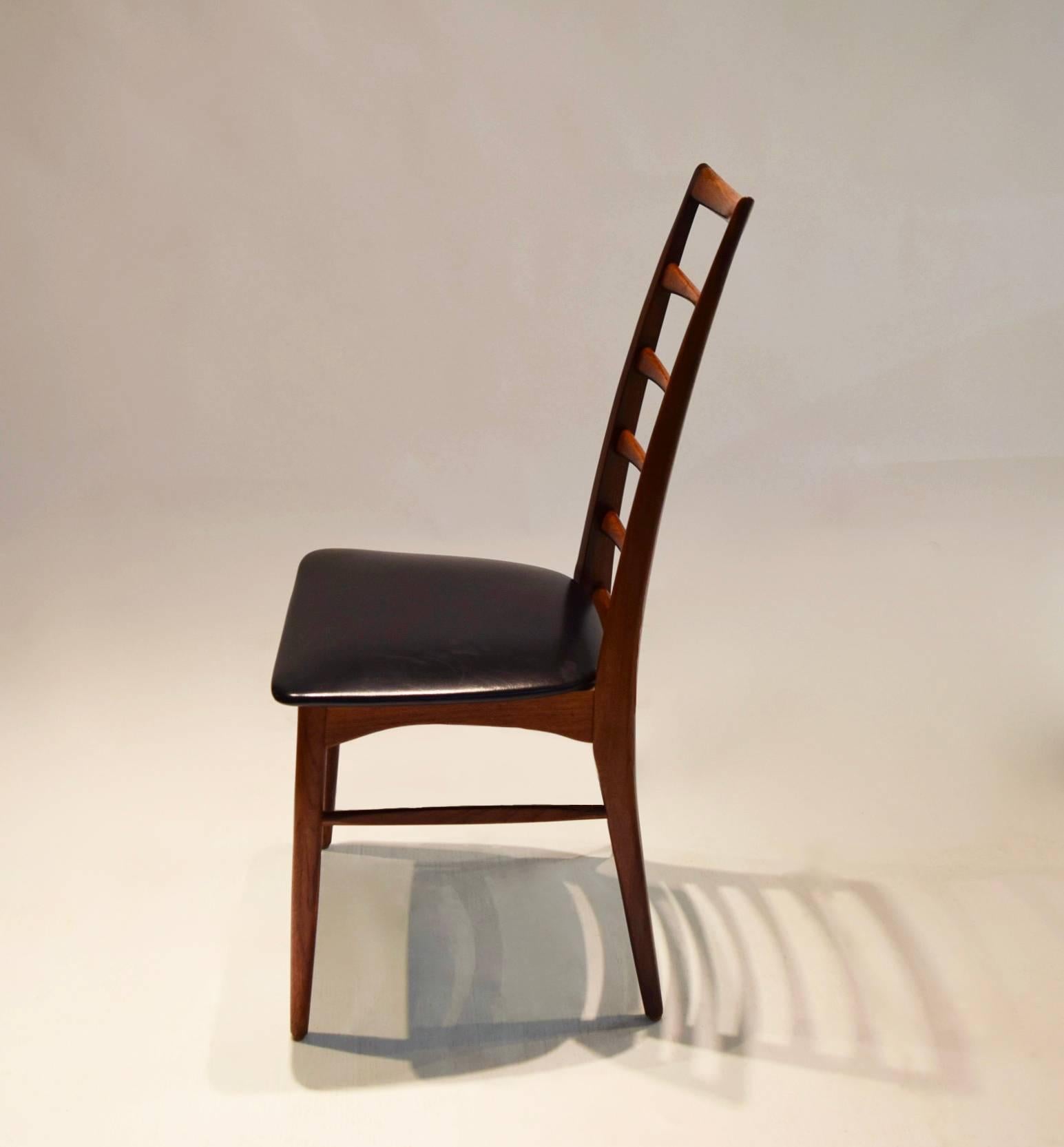 Six Lis Dining Chairs by Niels Koefoed, Denmark, circa 1965 2