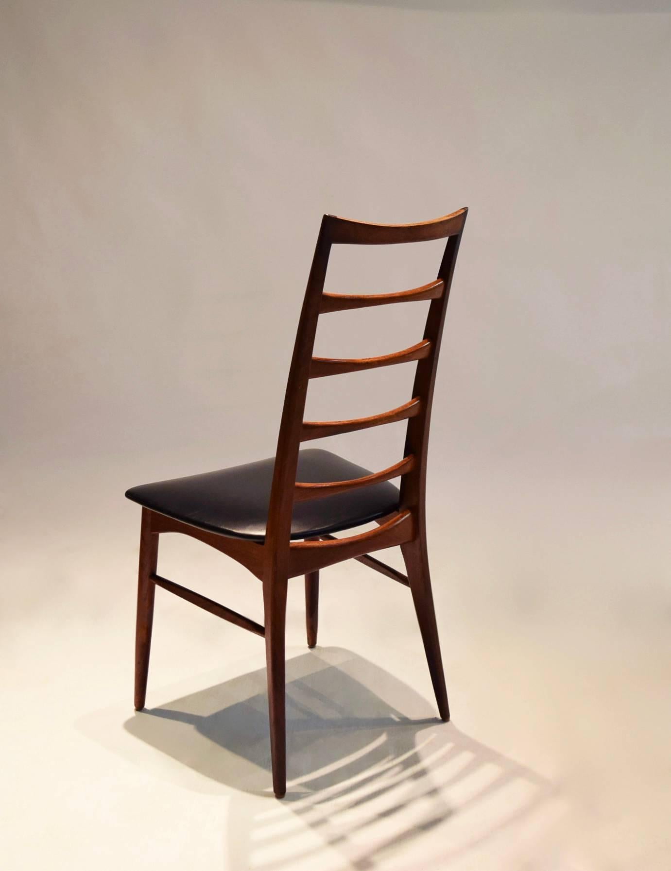 Six Lis Dining Chairs by Niels Koefoed, Denmark, circa 1965 3