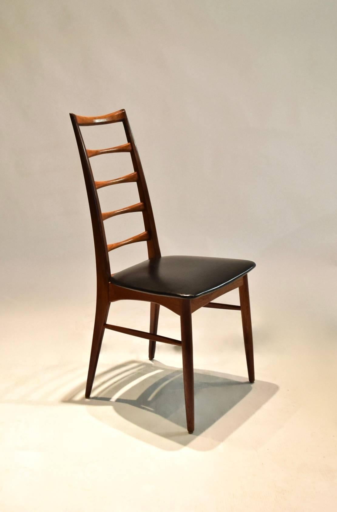 Six Lis Dining Chairs by Niels Koefoed, Denmark, circa 1965 5