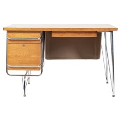 Scrivania Kem Weber per Heywood Wakefield, scrivania da ufficio moderna del Mid Century, anni '50
