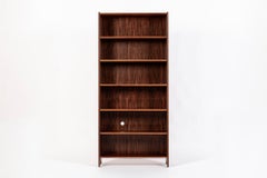 Mid Century Rosewood Bookcase, Scandinavian Tall Display Shelf, 3 Available