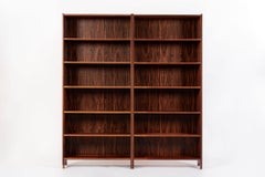 Pair of Mid Century Scandinavian Modern Rosewood Bookcases