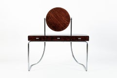 Fritz Hansen Modell S214, Schminktisch aus Stahlrohr, Mart Stam, Dänemark, 1930er Jahre
