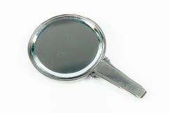 Georg Jensen Handspiegel aus Silber und Ebenholz von Harald Nielsen, Dänemark, um 1930