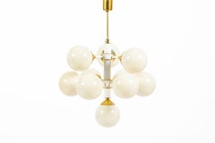 Mid-Century Modern Sputnik Chandelier by Szarvasi, Hungary 1970s, 3x Available