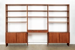 Mid-Century Modern Teak Wall Unit Bookcase RY100 Hans Wegner for Ry Møbler 1960s