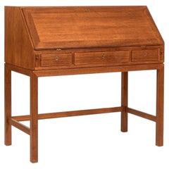 Scrivania a ribalta in teak in stile Mid-Century Modern danese, anni ’60