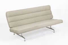 Canapé vintage « Mid-Century Modern » Eames modèle 3473, couleur beige, pour Herman Miller, années 1960