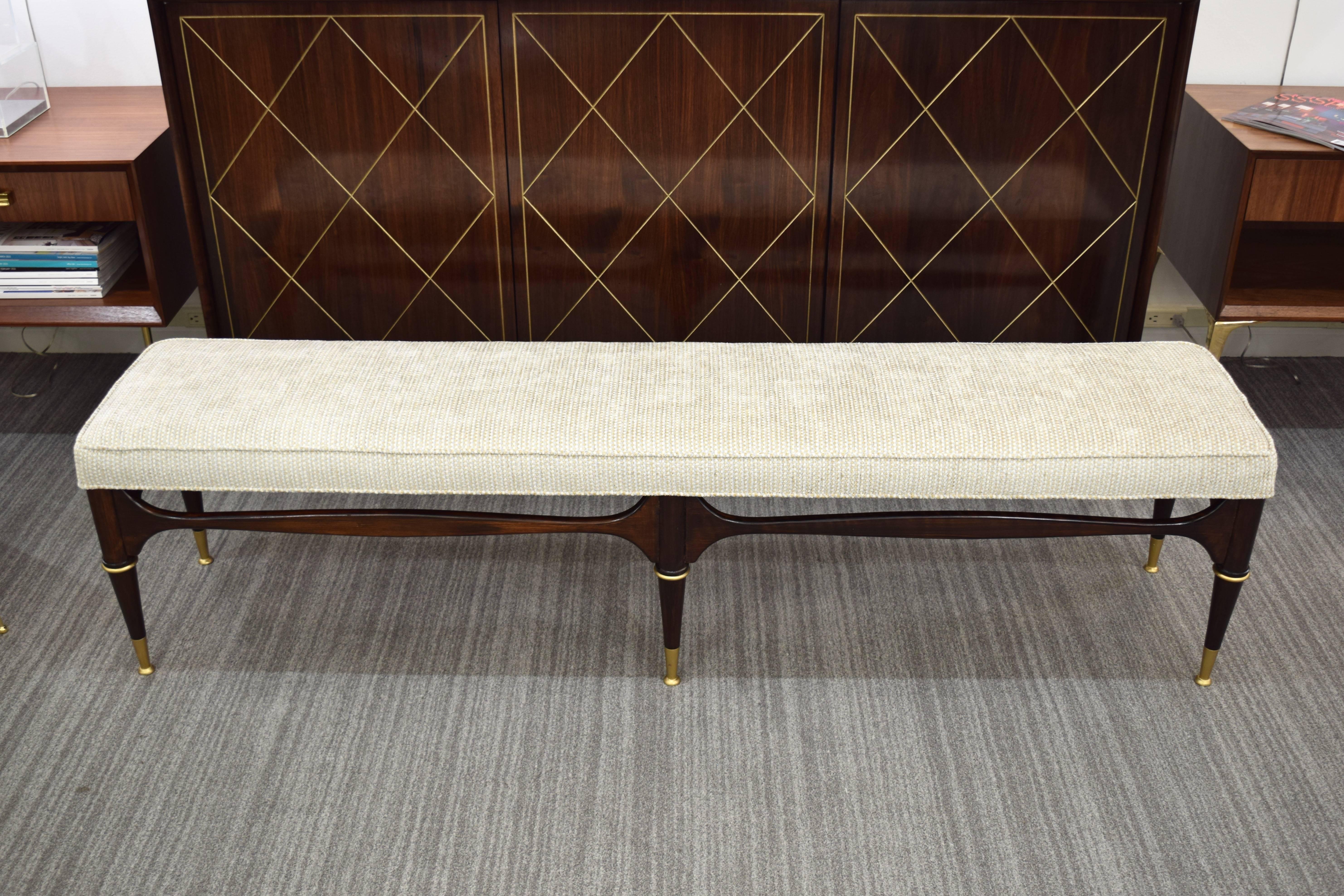 20th Century Scuptural bench in the manner of Gio Ponti