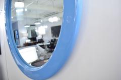 Oversized 1970's Glam Lacquered Mirror