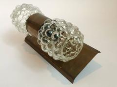 Brass Bubble Glass Light Fixture