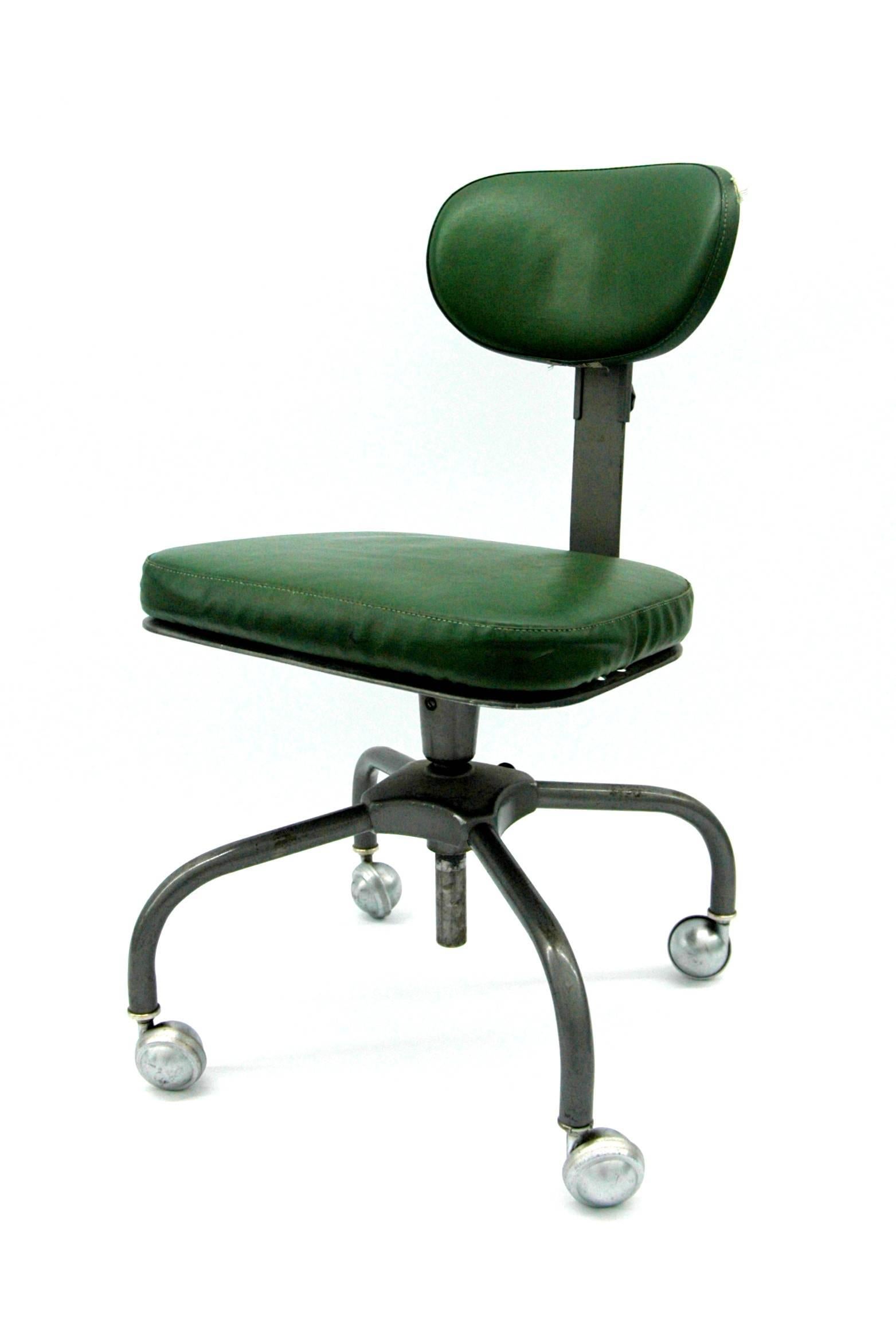 A streamlined desk chair on casters by the Cramer Company of Kansas City, Kansas. 

The Air-Flow label was trademarked in 1958.