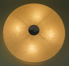 mid century modern cocoon CEILING LAMP op art pattern 1960s goldkant fritz wauer