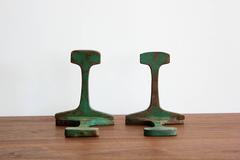 Railroad Track Bookends