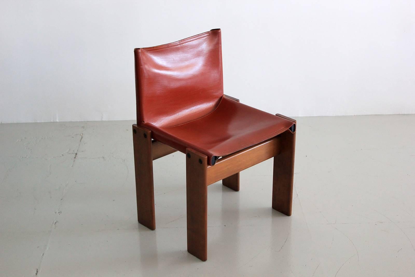 Italian Set of Six Chairs by Tobia Scarpa