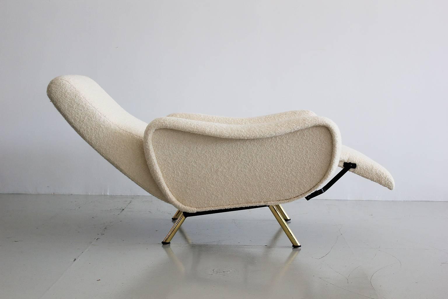 Wool Marco Zanuso Reclining Chairs