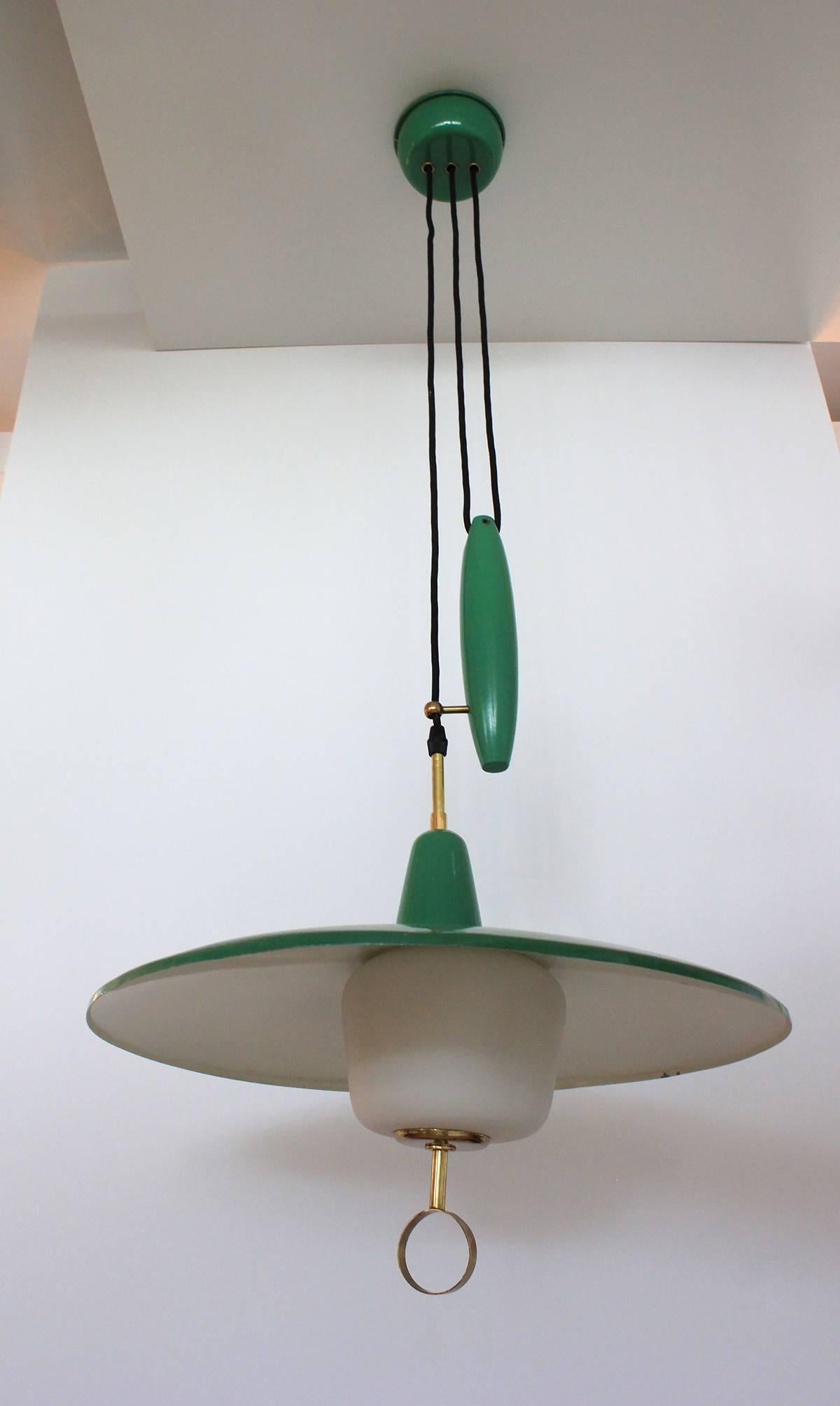 Italian Counterbalance Pendant In Excellent Condition In Beverly Hills, CA