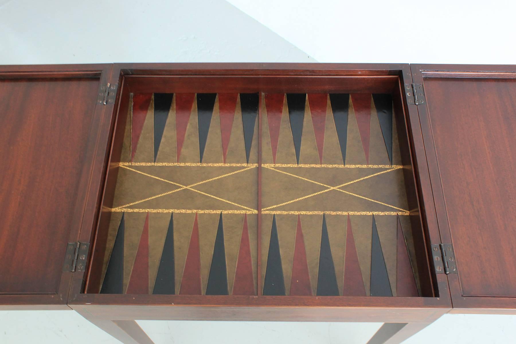Late 20th Century Backgammon or Chess Table by Baker