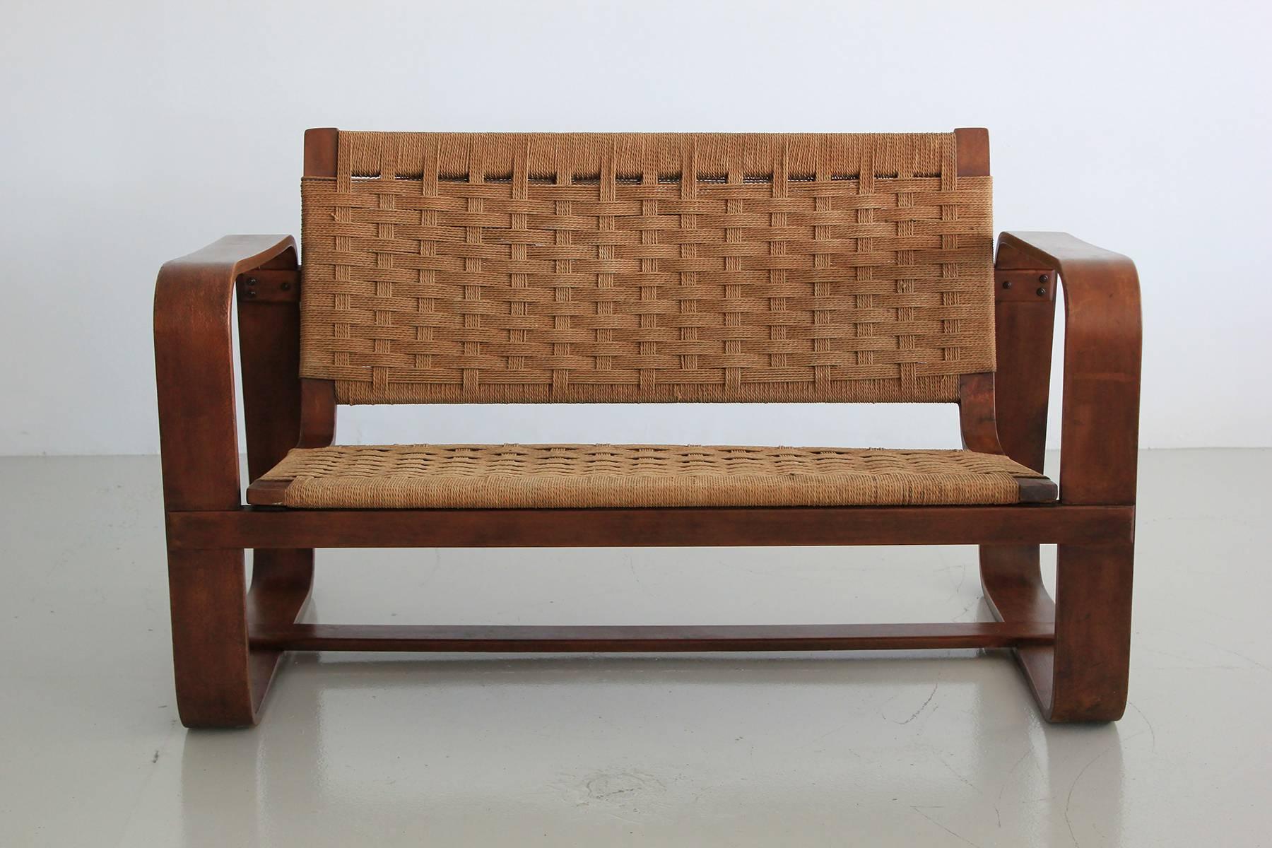 Guiseppe Pagano Pogatschnig Bench, 1939 In Excellent Condition In Beverly Hills, CA