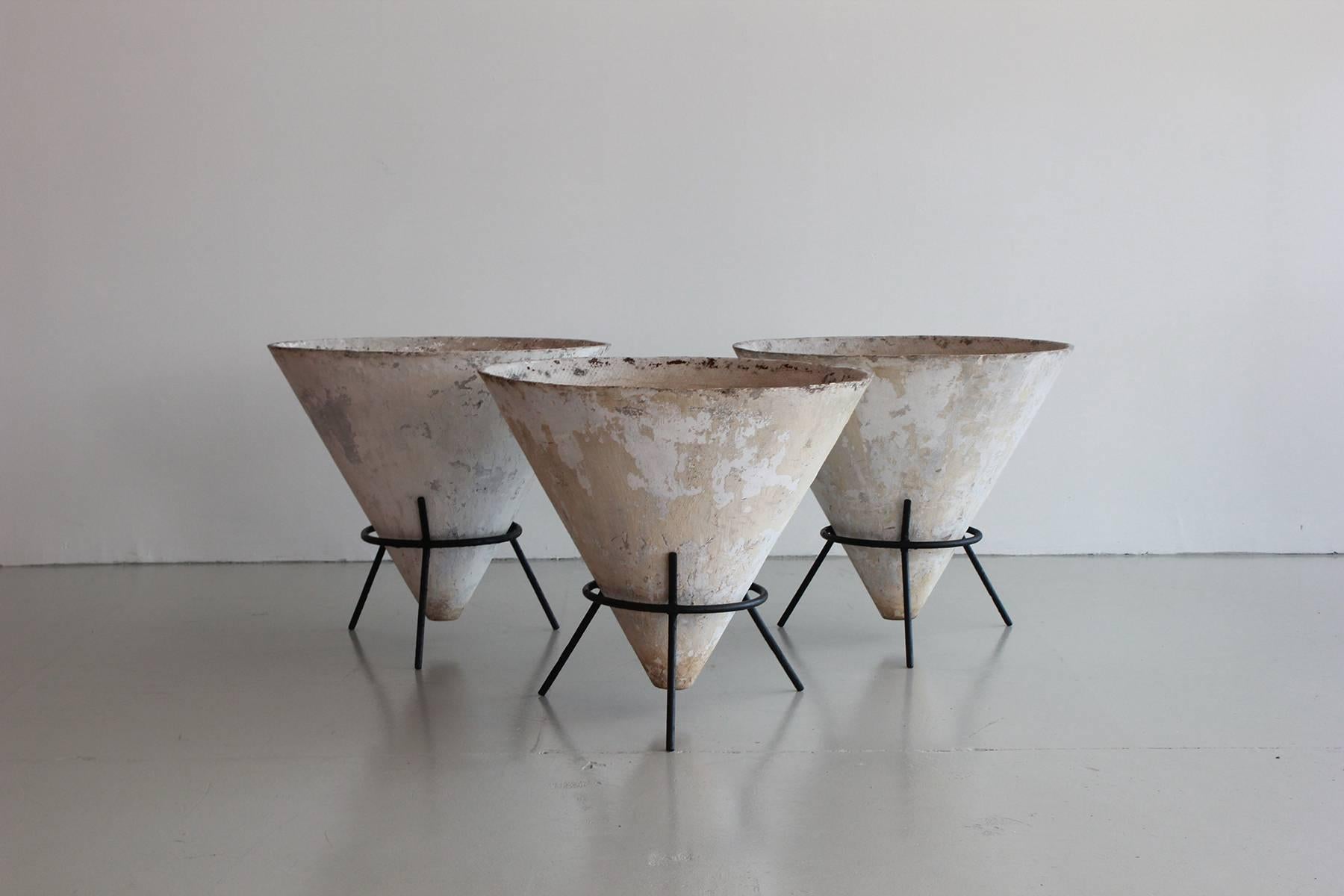 Willy Guhl Cone Planters In Excellent Condition In Beverly Hills, CA