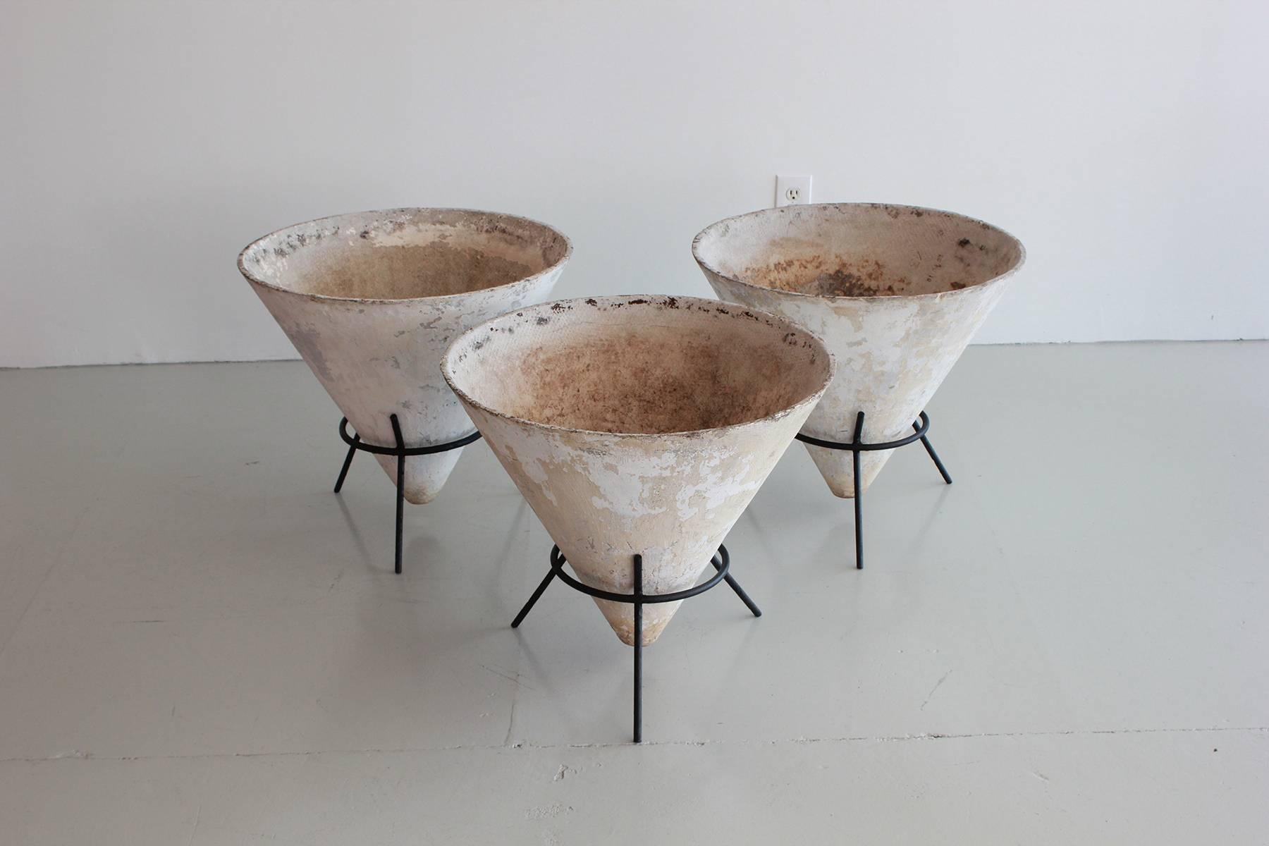 Mid-20th Century Willy Guhl Cone Planters