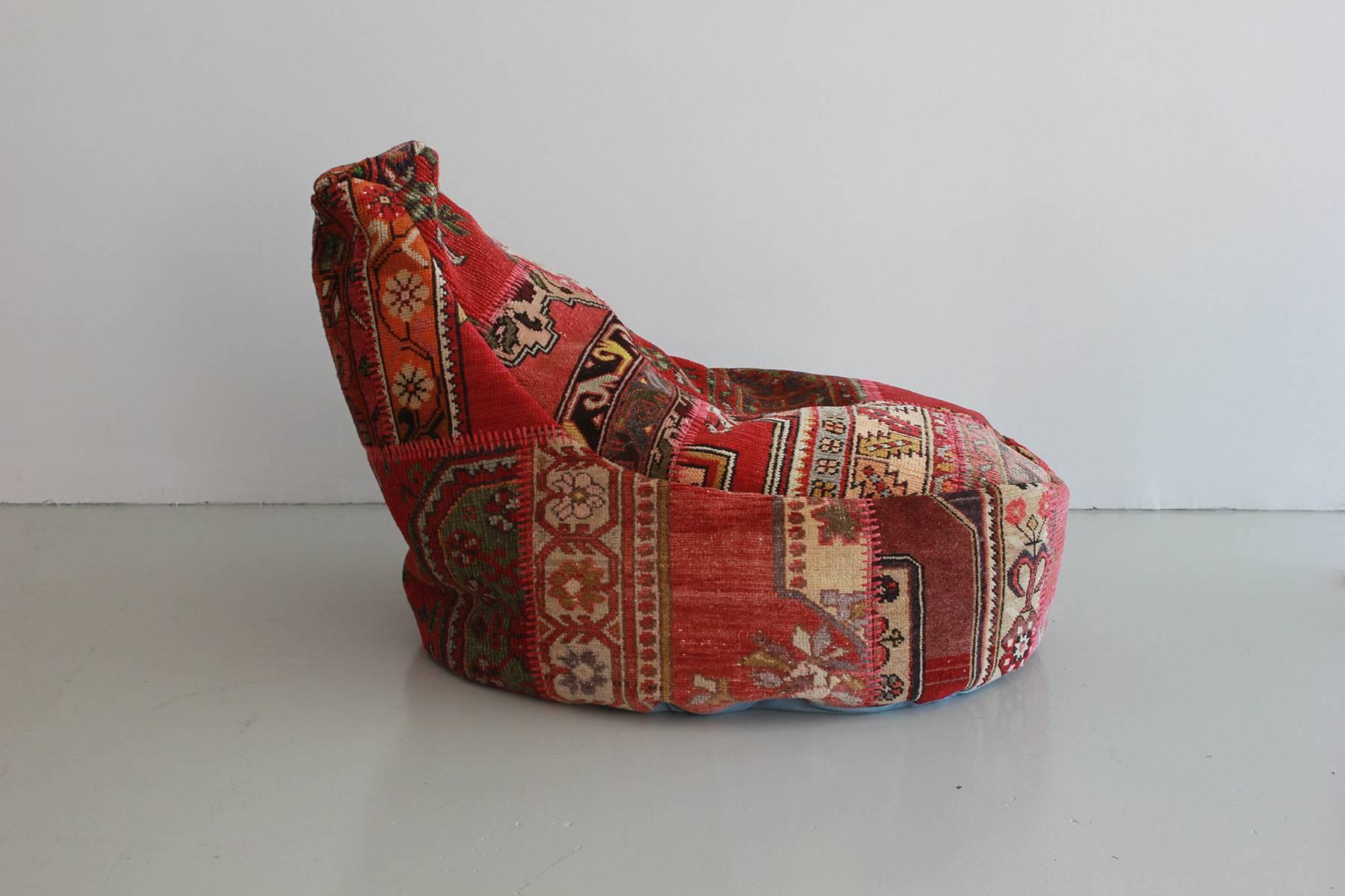 Vintage Turkish Beanbags In Excellent Condition In Beverly Hills, CA
