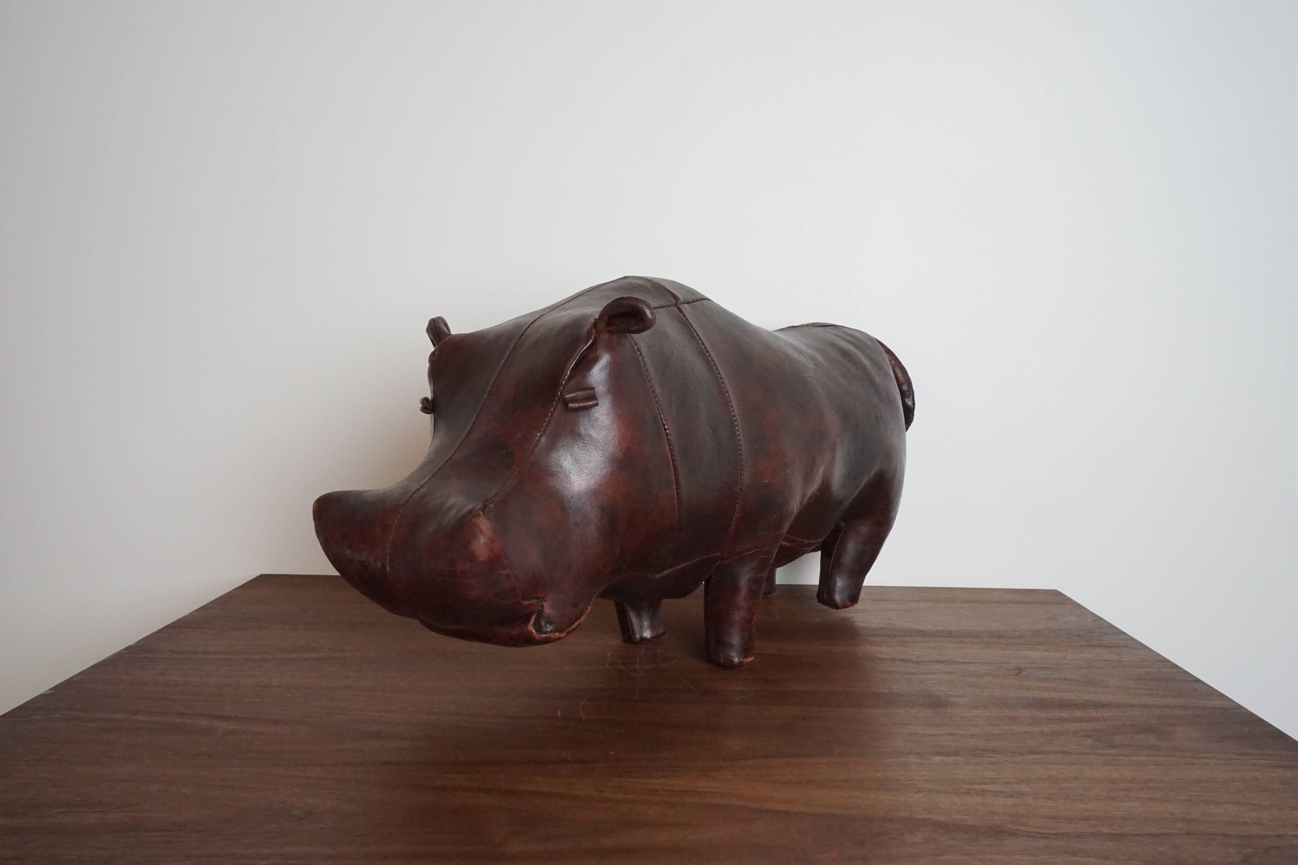 Leather Hippo by Omersa for Abercrombie & Fitch In Excellent Condition In Beverly Hills, CA