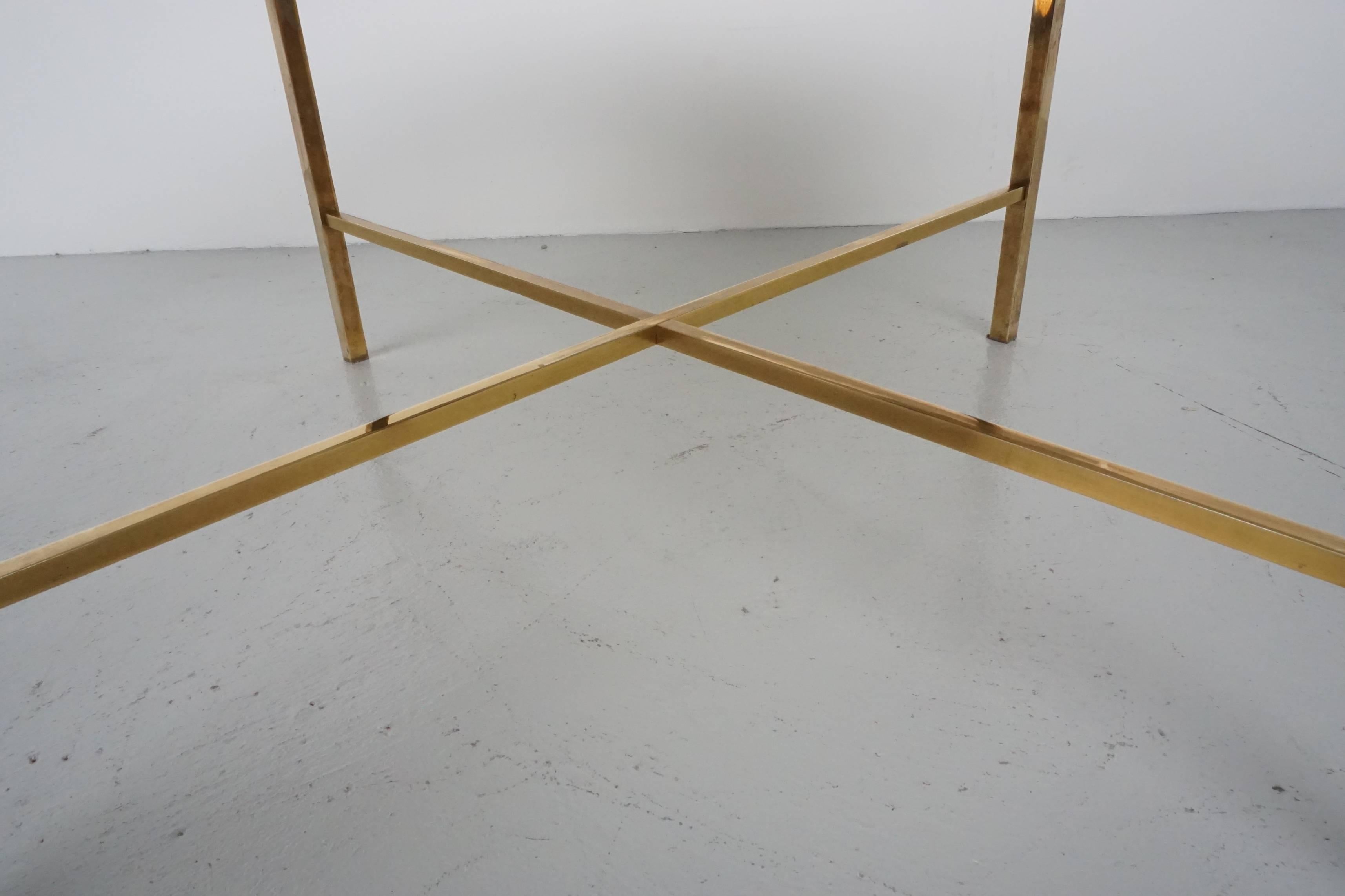 20th Century Italian Brass and Marble Coffee Table
