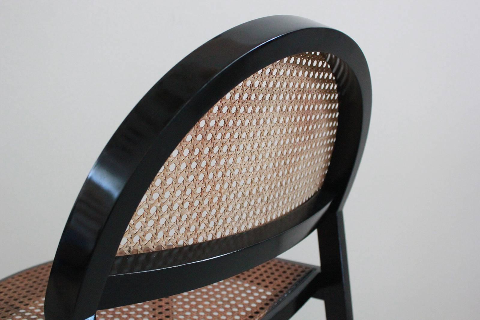 Italian Set of Six Chairs by Jonathan De Pas & Donato D'urbino