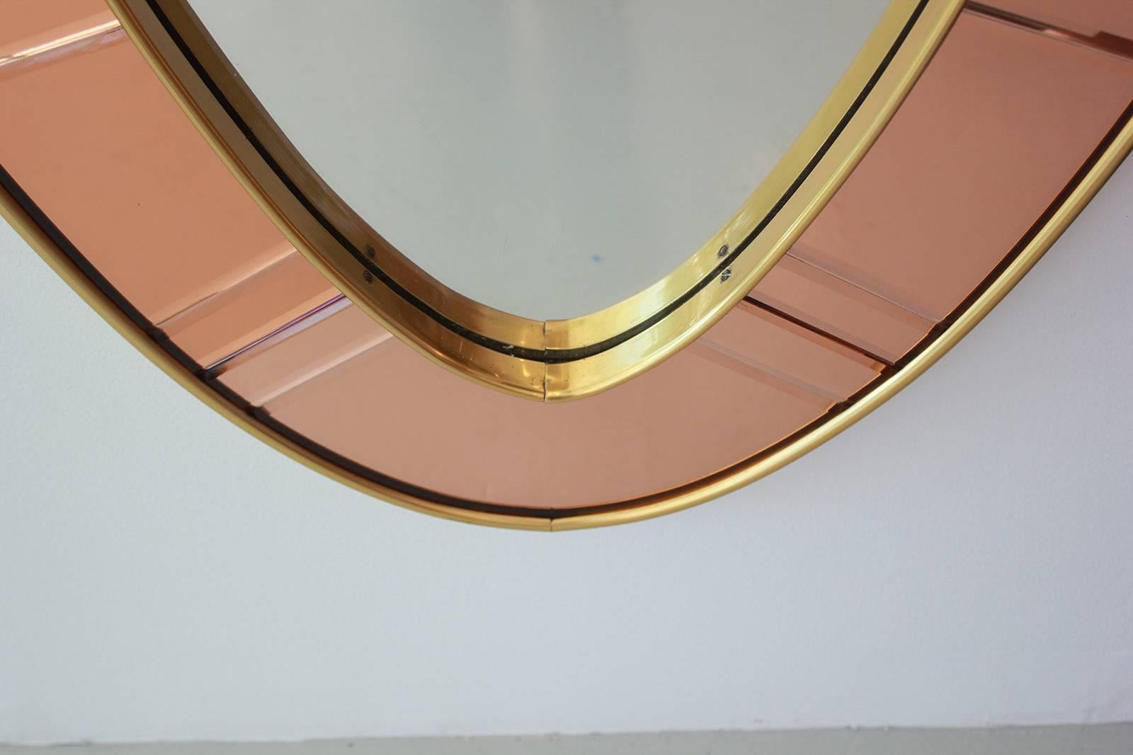 Cristal Art Mirror In Excellent Condition In Beverly Hills, CA